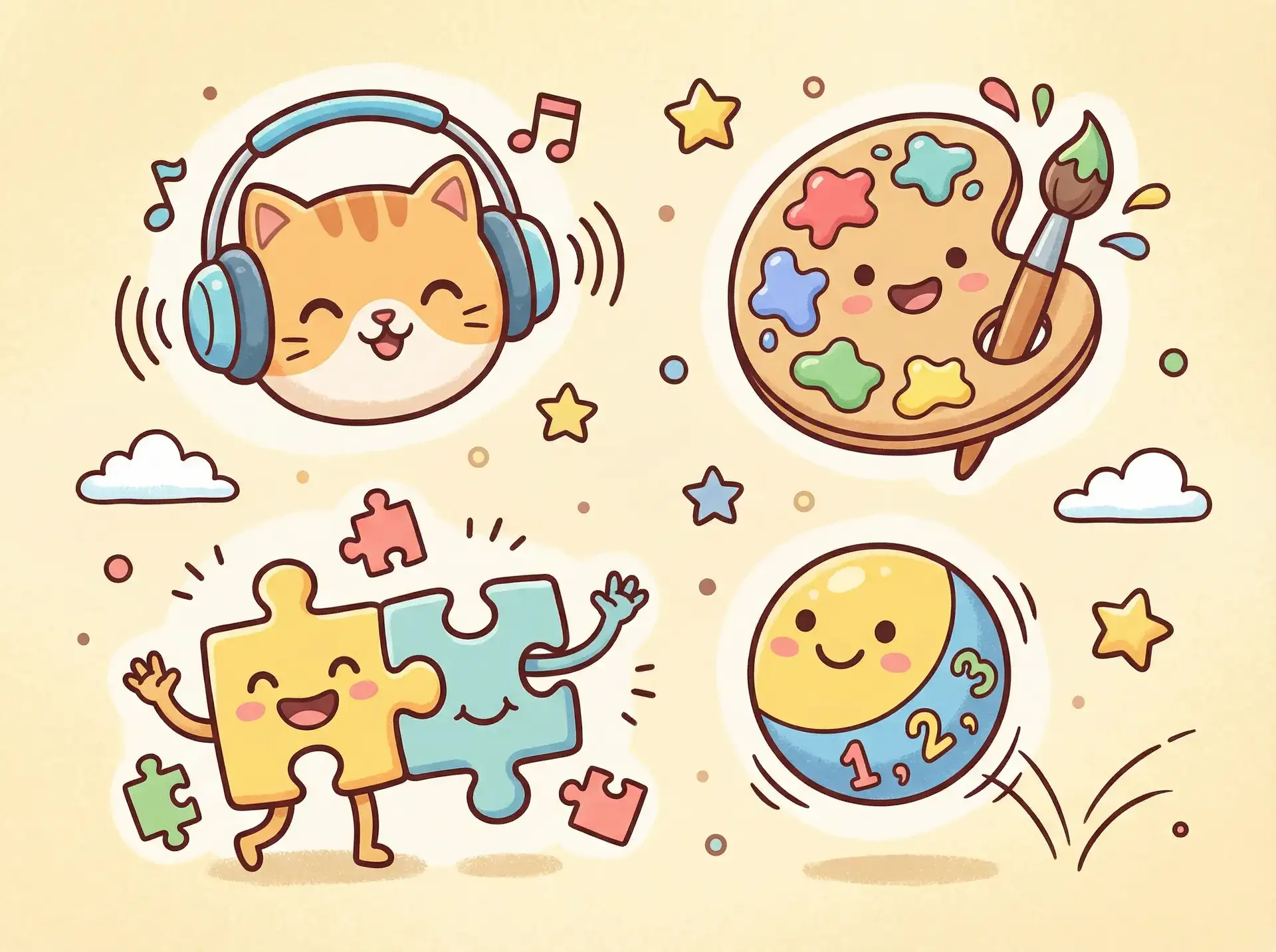小朋友的手工作品 - 去大猫 益智创作